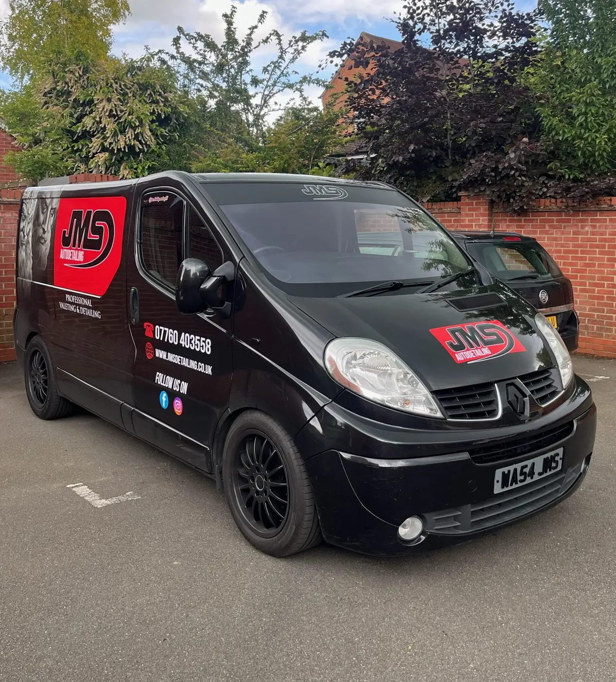 The JMS Autodetailing van, fully kitted for mobile valeting